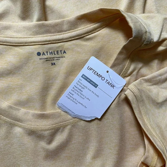 Athleta Yellow Uptempo Athletic Tank Top 3X - Picture 10 of 12